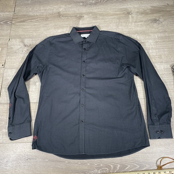 John Lennon Shirt Mens XL Geometric Long Sleeve Button Up Peace Embroidered‎ - Picture 1 of 11